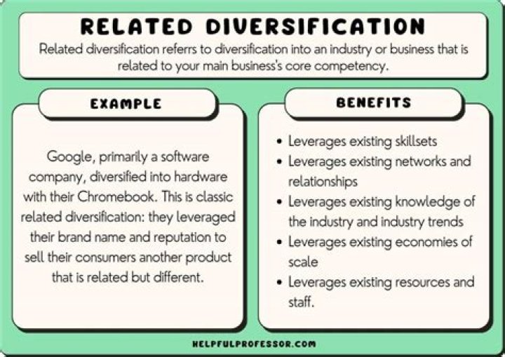 What is an example of diversification in business?