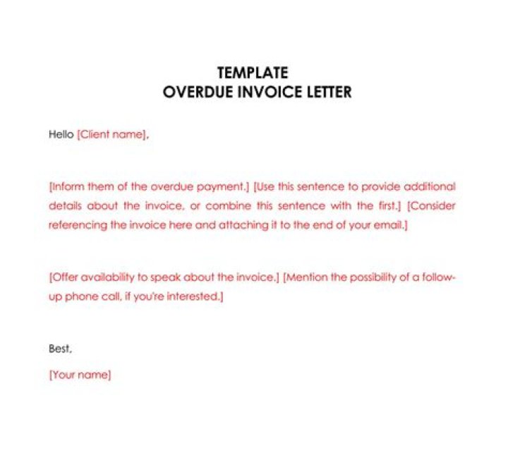 What is an overdue letter?