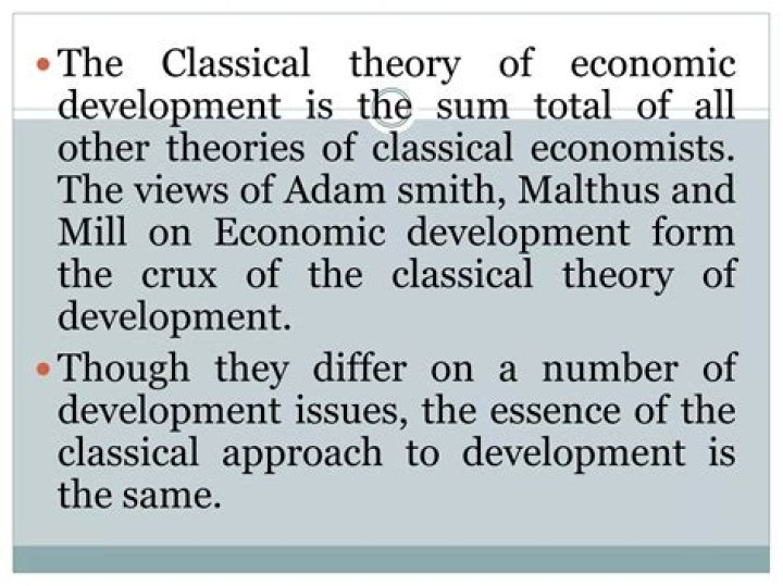 What is classical theory by Adam Smith?