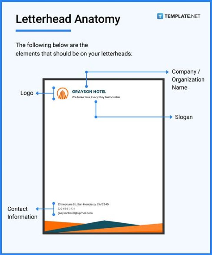 What is considered a letterhead?