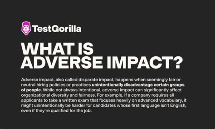 What is considered adverse impact?