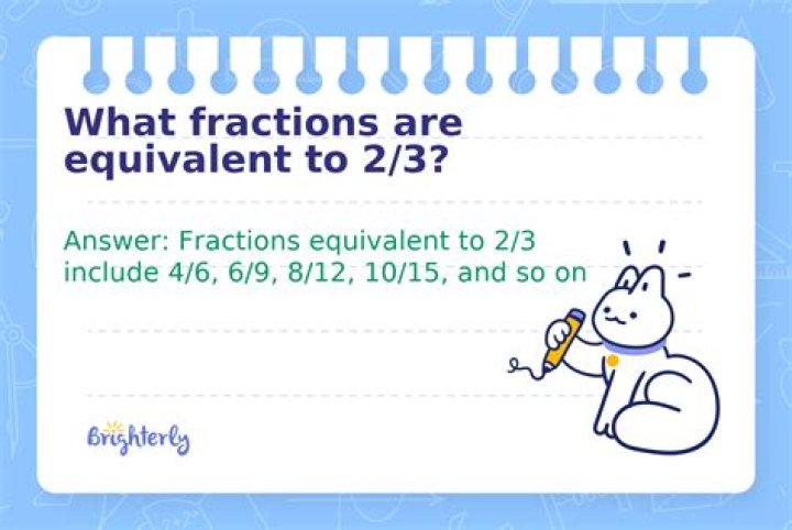 What is equivalent to 2/3 as a ratio?