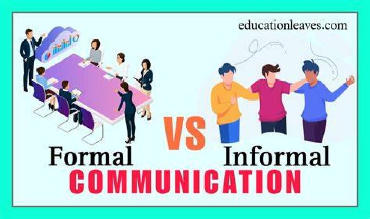 What is formal information communication?