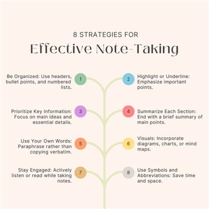 What is important in great note taking?
