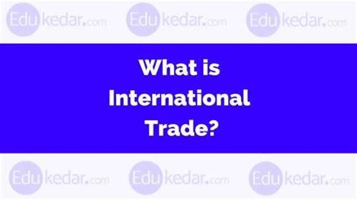 What is international trade and example?