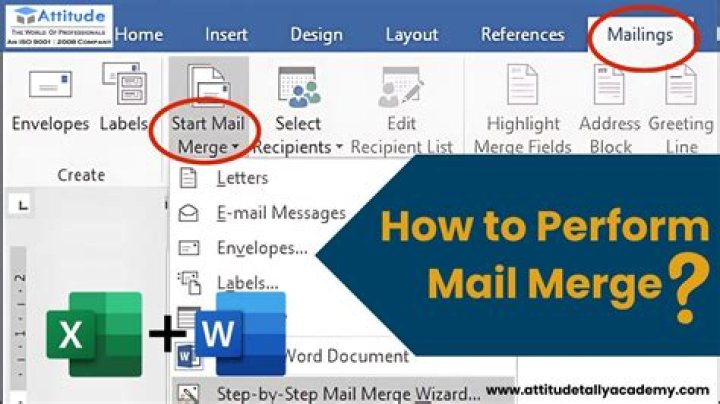 What is mail merge operation?