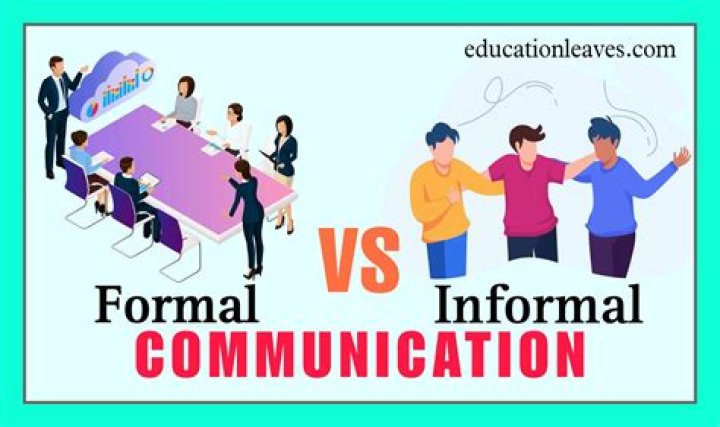 What is meant by formal communication?