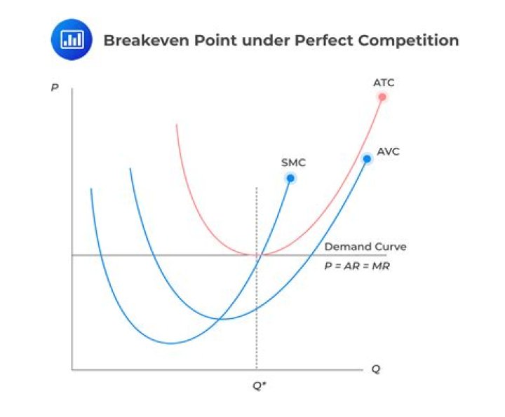 What is meant by the term break even output?