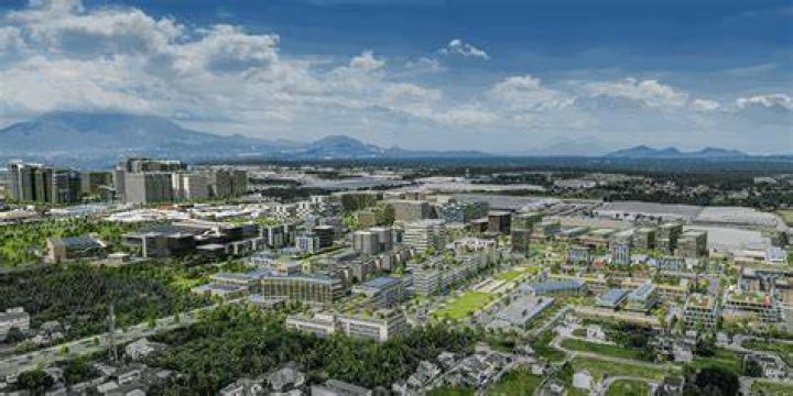 What is planned business district?