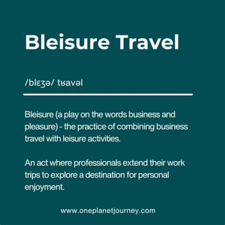 What is pleasure travel definition?