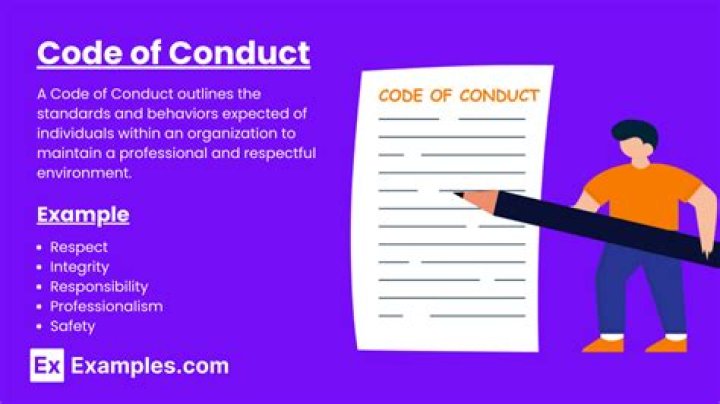 What is purpose of code of conduct?