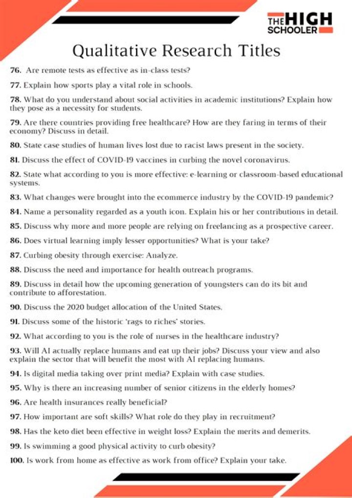 What is the best title in business research?