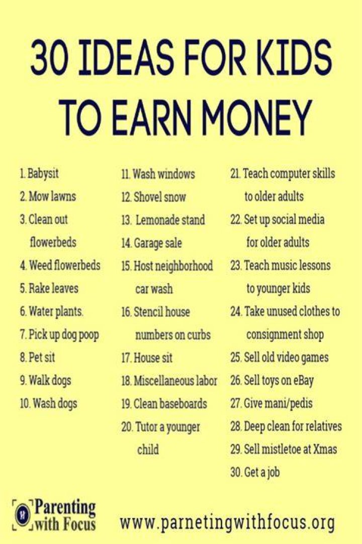 What is the best way for a 10 year old to make money?
