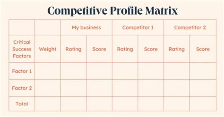 What is the competitive profile matrix?