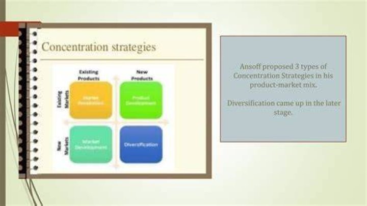 What is the concentration strategy in marketing?