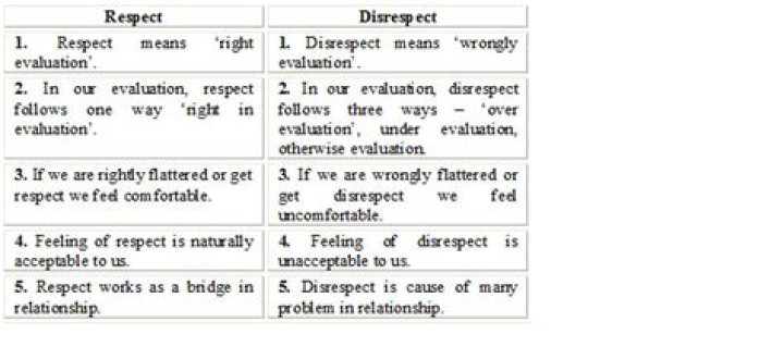 What is the difference between disrespect and disagreement?