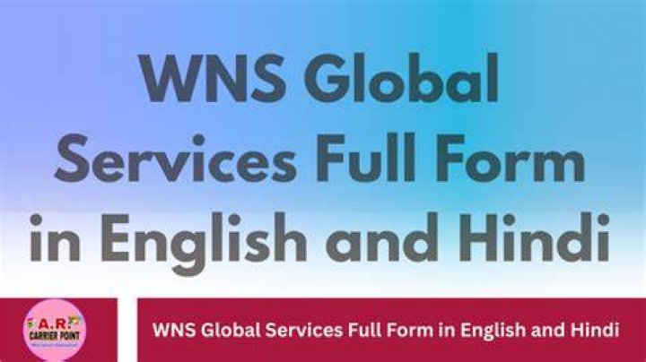 What is the full form of WNS Global services?