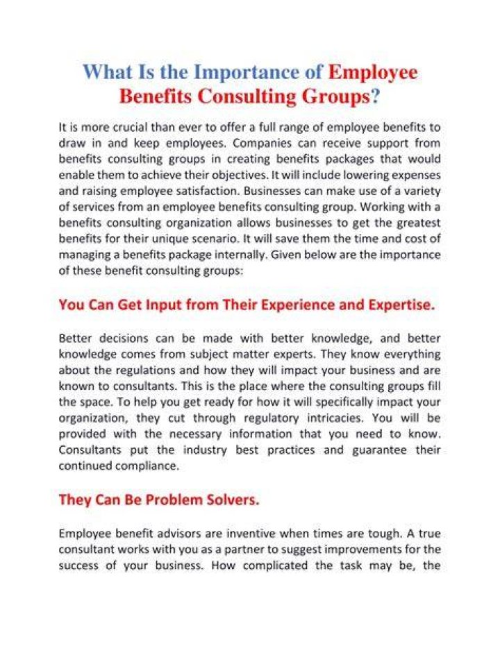 What is the importance of employee benefits?