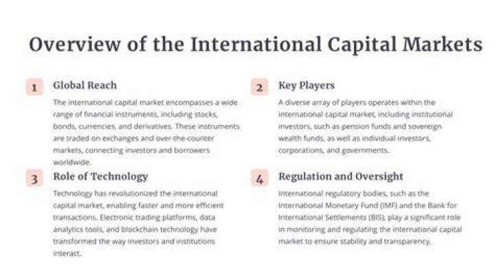 What is the meaning of international capital market?