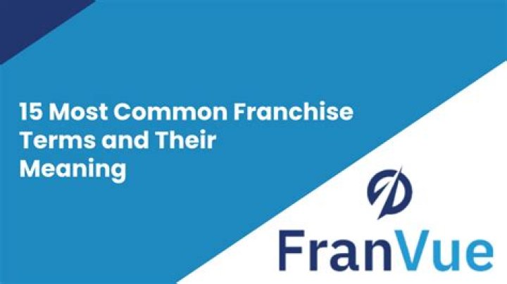 What is the most common franchise?