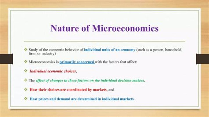 What is the nature of Microeconomics?