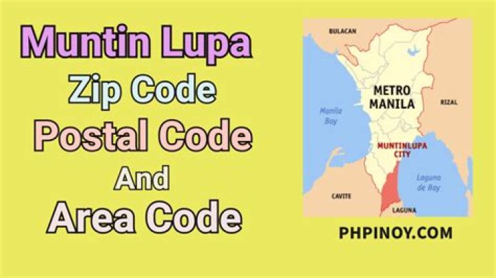 What is the postal code of Alabang Muntinlupa?