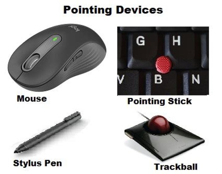 What is the primary pointing device in desktop computer?