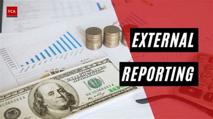What is the purpose of external reporting?