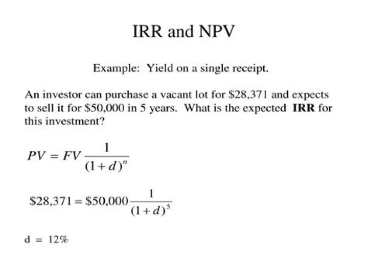 What is the relationship between NPV and IRR?