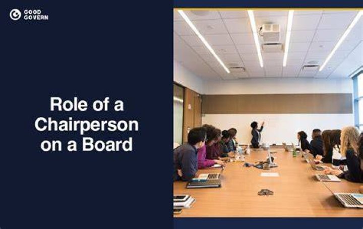 What is the role of chairperson?