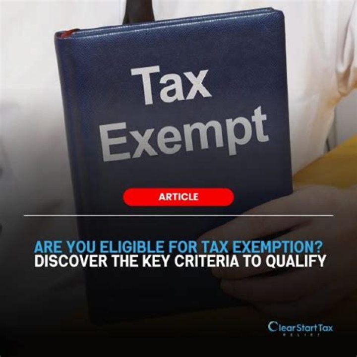 What qualifies you to be tax exempt?