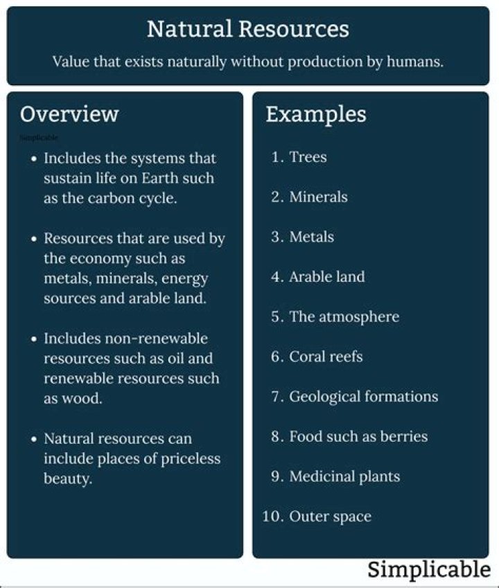 What refers to the natural resources used in production?