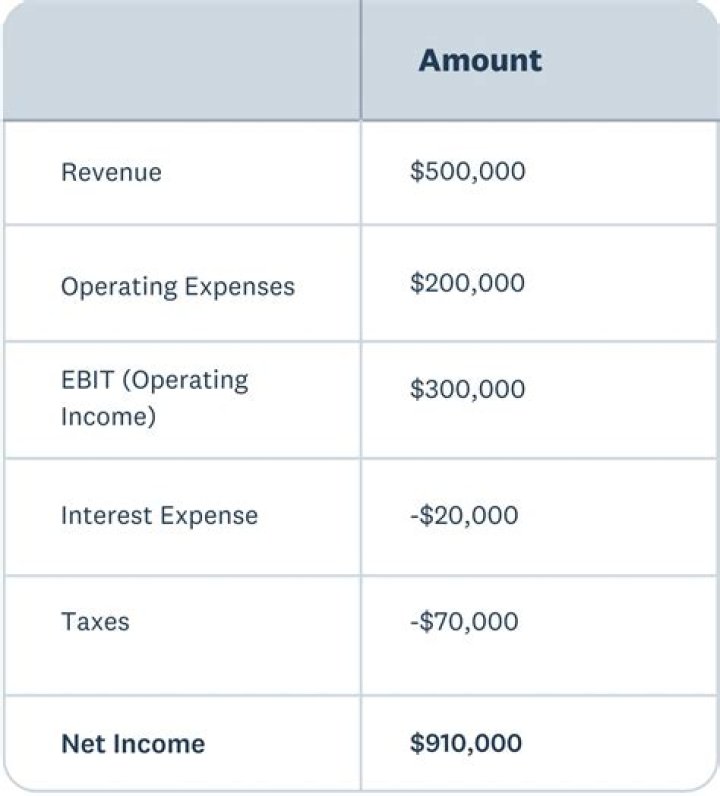 What sheet is interest expense on?