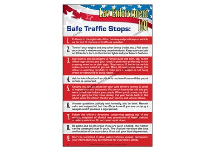 What should happen during a traffic stop?