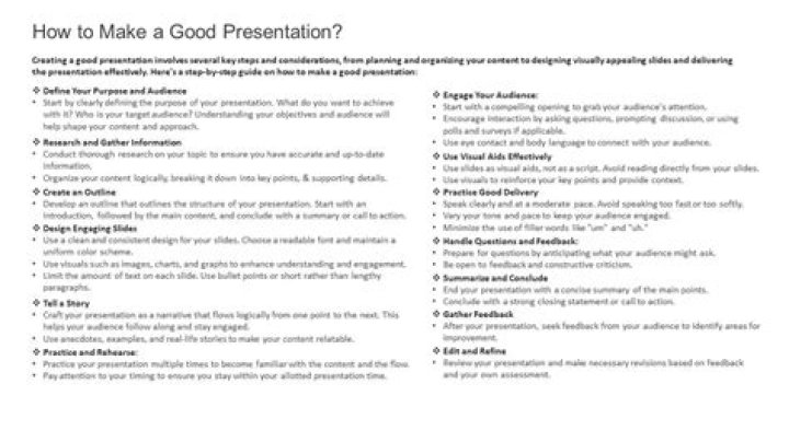 What should you do after a bad presentation?