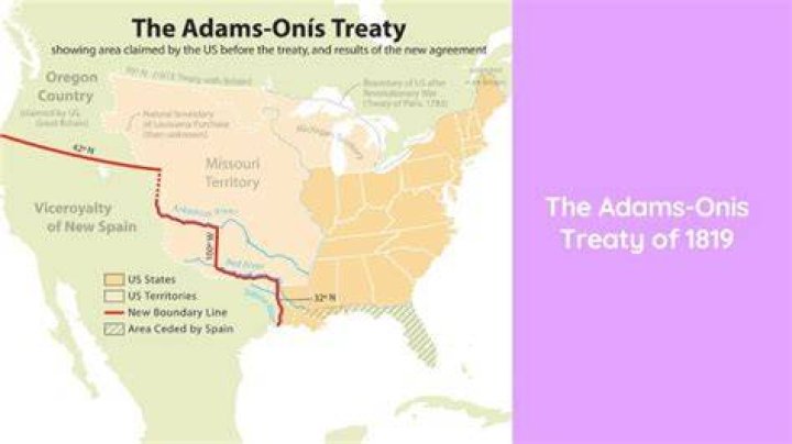 What three things did the Adams Onis Treaty accomplish?