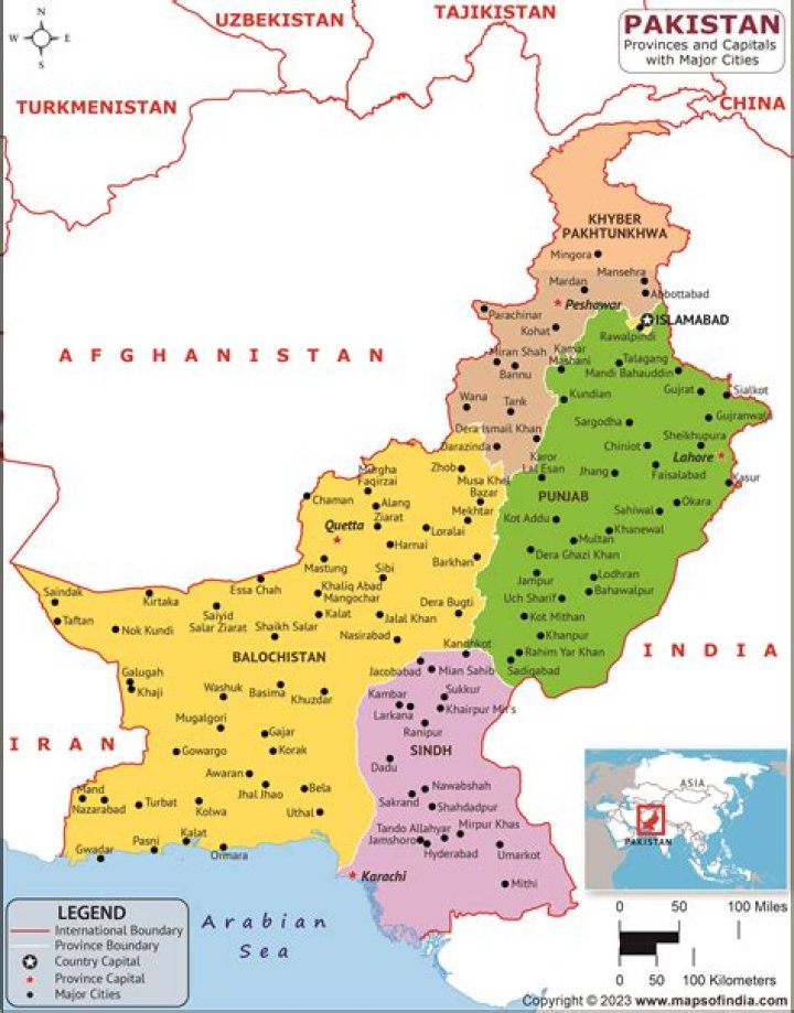 What US state is Pakistan the size of?