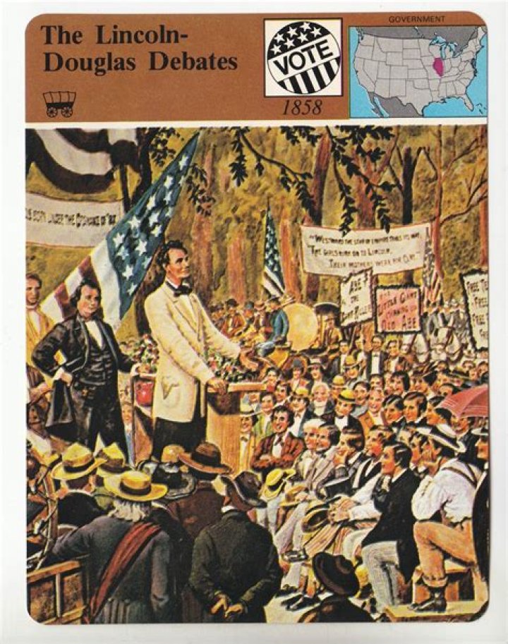 What was the cause of the Lincoln Douglas debates?
