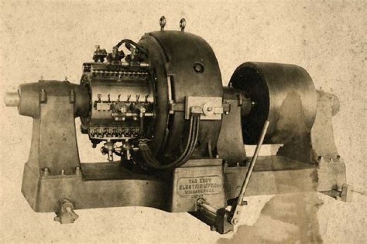 What was the first electric powered machine?