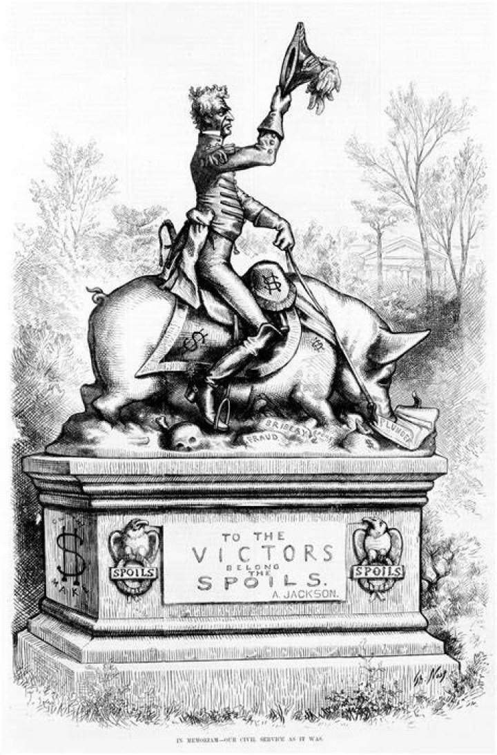 What was the impact of spoils system?