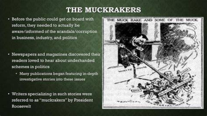 What was the main purpose of muckrakers?