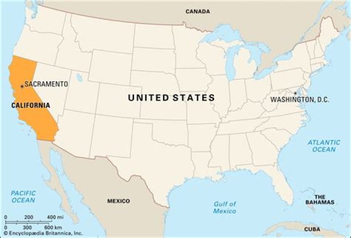 Where is California in which country?