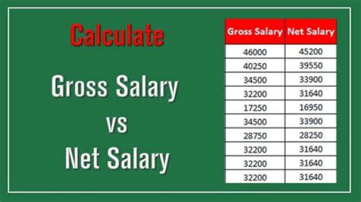 Which is more gross salary or net salary?