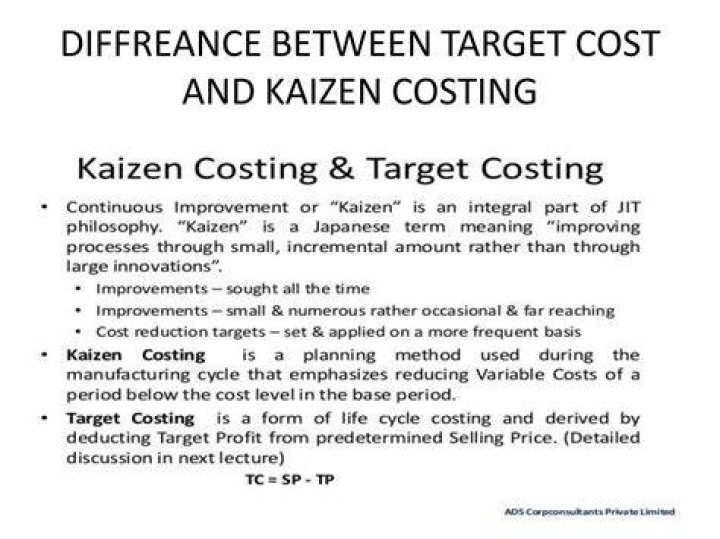 Which of the following is the difference between target costing and Kaizen Costing?