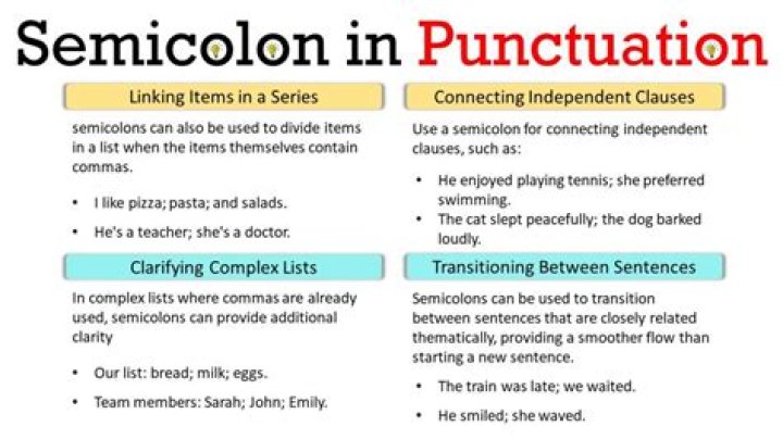 Which punctuation mark is a semicolon?