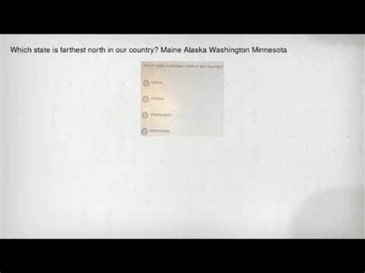 Which state is farthest north?