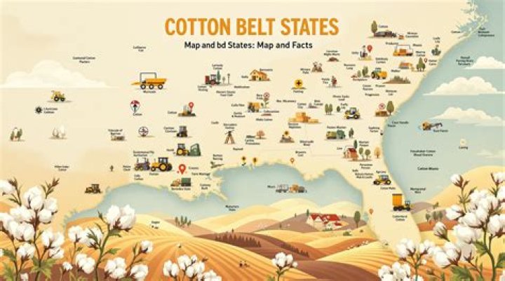 Which US states produce cotton?