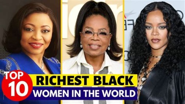 Who are the top 10 richest black women in America?
