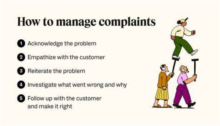 Who do you refer complaints to?