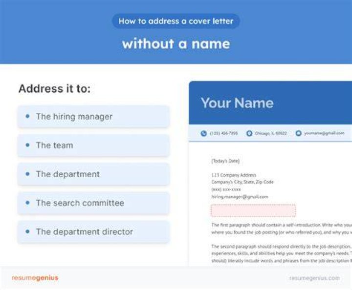 Who do you send a cover letter to?